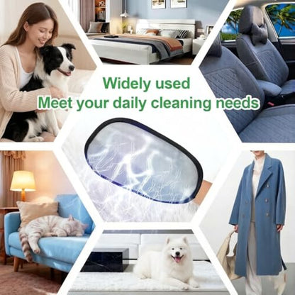 2pcs 2026 Upgraded Five-Finger Electrostatic Pet Hair Removal Gloves for Cats & Dogs, Reusable Pet Hair Remover for Laundry, Couch, Carpet, Car Seat, Furniture - Grooming & Cleaning Glove Set