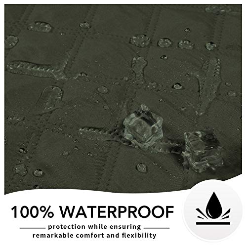 Easy-Going 100% Waterproof Dog Bed Cover, Non-Slip Pet Blanket for Furniture, Washable Couch Cover, Repleasement Sofa Cover (52X82 in,Dark Green) - color: Dark Green, size: 52x82 in