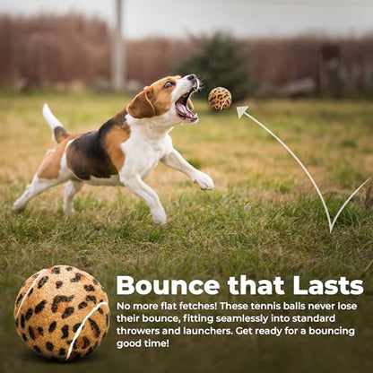 Unique Sports Dog Fetch Squeaker Balls Animal Prints 4 Pack - size: 4 Pack
