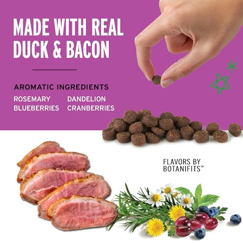 Pet Botanics 4 oz. Pouch Training Reward Mini Soft & Chewy, Duck and Bacon Flavor, with 200 Treats Per Bag, The Choice of Top Trainers - size: 4 Ounce (Pack of 1), style: Grain Free