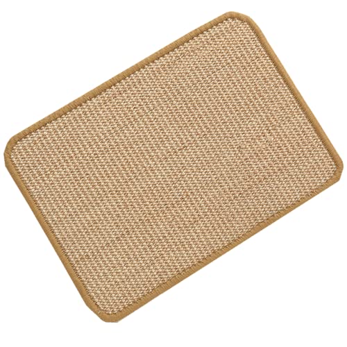 SHENGOCASE 4-Pack 8" X 12" Sisal Cat Scratching Mat Pad with Hook & Loop Tapes. Replacement Sisal Pad Mat for Cat Tree Tower, Window Perch, Wall Furniture Shelves Scratcher - size: 8" X 12"