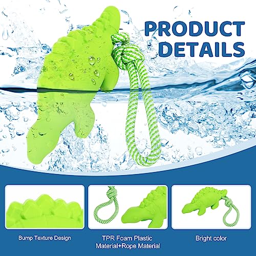 Floating Toy for Aggressive Chewers - Interactive Fetch & Play Dog Beach Toy Set: Shark + Dino - style: Shark+Dino