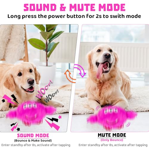 Interactive Dog Toys Rechargeable Moving Dog Puppy Toys to Keep Them Busy (Monster) - color: Monster