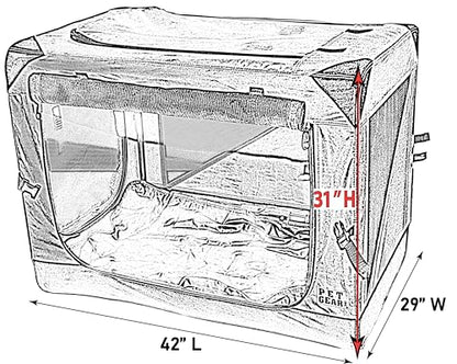 Pet Gear Insta-Fold Soft Crate for Dogs, 42", Deep Pine - color: Deep Pine, size: 42 Inch