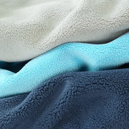Fitwarm 3 Pack Classic Fleece Sweater, Turtleneck Sweatshirt, Winter Clothes for Small Dogs & Cats, Pullover Jacket, Cat Apparel, Blue, Grey, Navy, Small - color: Blue-Grey-Navy, size: Small