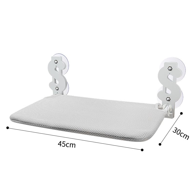 Cat Hammock, Four Seasons Pet Nest Suction Cup Cat Hammock,Window Sill Glass Hanging Cat Hammock Foldable Cat nest Supplies,30X45cm (A-Style, Grey) - color: grey, size: A-style