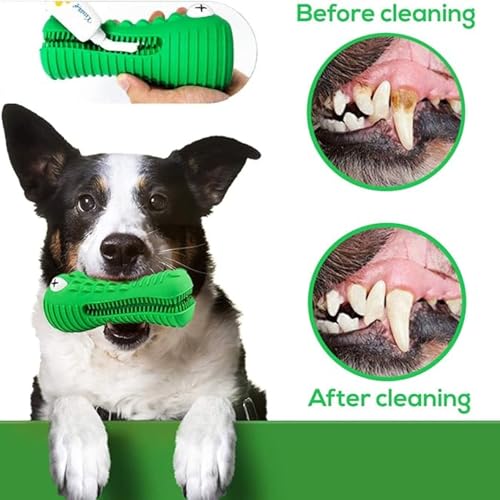 Dog Chew Toys for Aggressive Chewers – Alligator Dog Chew Toy for Large, Medium & Small Dogs – Tough Natural Rubber for Teeth Cleaning – Squeaky Interactive Dog Toys to Keep Them Busy