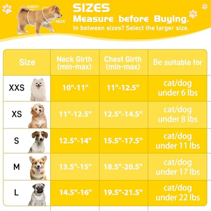 Soft Mesh Dog Harness and Leash Set, No Pull Puppy Harness and Leash Set, Reflective Step in Harness for Small Medium Dogs, Easy Walk Escape Proof Vest Harnesses (Yellow, XS) - color: Yellow, size: XS