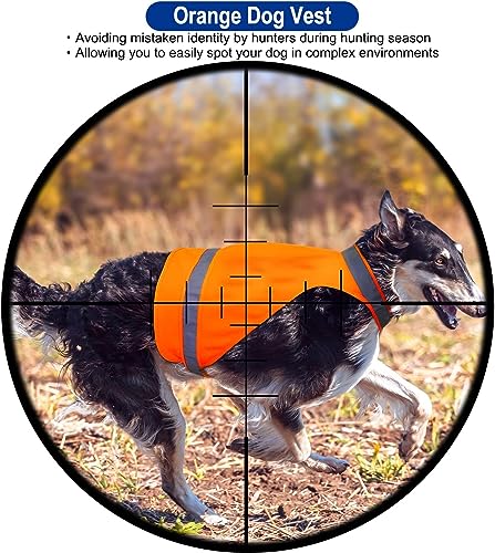 Blaze Orange Dog Vest High Visibility Outdoor Dog Safety Vest,Dog Hunting Vest Reflective Dog Vest Make Your Dog More Visible and Safe in Hunting Season or for Dog Night Walking,Activities - size: XL