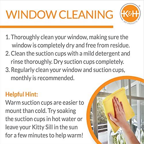 K&H Pet Products Universal Mount Kitty Sill Hooded Fleece 14 X 24 Inches