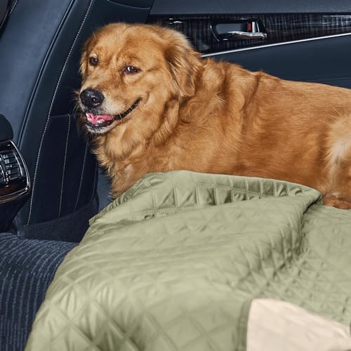 NICETOWN Pet Bed Cover Dog Bed Blanket for Sofa and Furniture Waterproof Soft Reversible Dog Blankets Anti Scratches Dirty for Couch Floor Car, 52 x 82 inch, 1 Piece, Beige/Khaki - color: Beige/Khaki, size: 82"L x 52"W x 0.15"Th