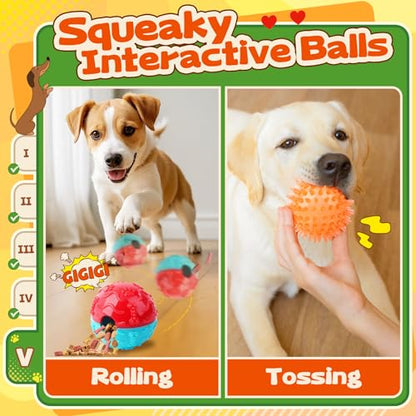 Forfon 10 Pack Complete Dog Puzzle Toys Set-Dog Lick Mat & Feeding Bowl with Suction Cups for Small & Medium Breeds,Enrichment Toys for IQ Training & Mentally Stimulating - color: Well-Rounded Dog Puzzle Toys
