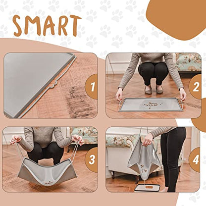 PEGGY11 Deep Stainless Steel Anti-Slip Dog Bowls with Silicone Mat - 2 Bowls + Mat, 8 Cups - size: 8 Cups