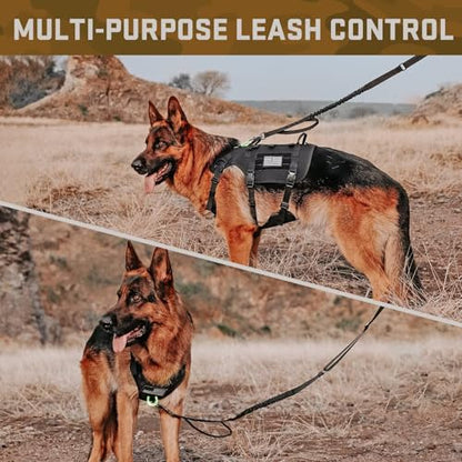 Dog Harness Medium Sized,Tactical Dog Harness with Handle,No Pull Military Style Service Dog Vest with Pockets Adjustable for Medium Dogs,Black,Chest 17-25" - color: Black, size: S:Chest 17-25",Fit 20-35lbs
