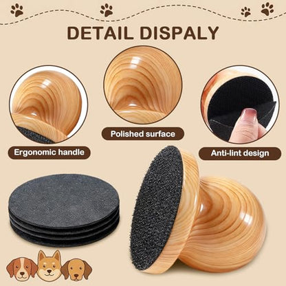 Dog Nail File, Grinder Board Scratch Pad with 4-Pack Replaceable Sandpaper Discs, Gentle Pet Nail Care Tool for Dogs and Cats