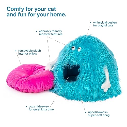 Prevue Pet Products Comfy Monster Cat and Dog Hideaway Bed 7604