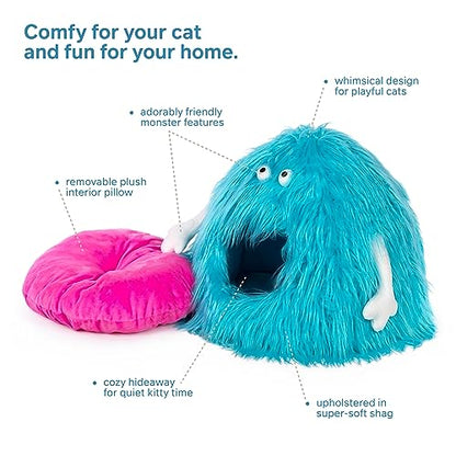 Prevue Pet Products Comfy Monster Cat and Dog Hideaway Bed 7604