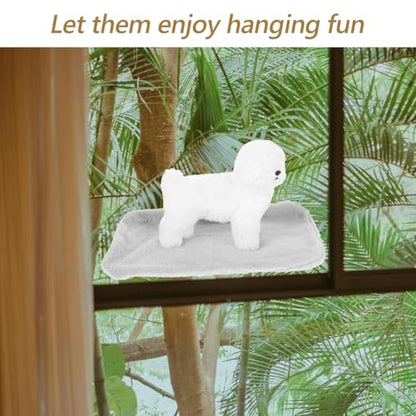 Detachable Cat Hammock Bed Cover Universal Fit Breathable Replacement Pad Foldable Sleeve for Indoor Cat Window Perch 17.71X10.82X0.78In