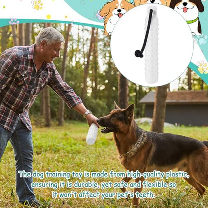 Blueweenly 4 Pcs Dog Bumper Toy for Water Retrieving Plastic Puppy Training Dummy Dog Float Toy Lightweight for Float on The Water Pool Outdoor Training Hunting Fetching (Pure White) - color: Pure White