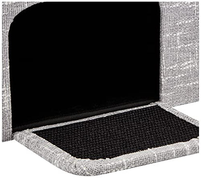 Midwest Curious Cube Cottage for Cat, 10.68" H, 5 LBS, Silver/Black