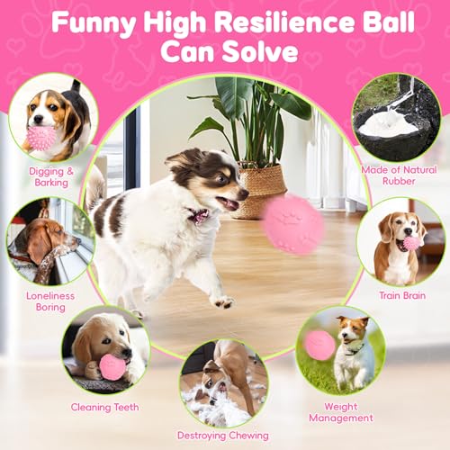 8 Pack Luxury Puppy Toys for Teething Small Dogs, Puppy Chew Toys with Squeaky Dog Toys, Balls and Rope Dog Chew Toys, Dog Toys to Keep Them Busy (Pink, 8-Pack) - color: Pink, 8-pack