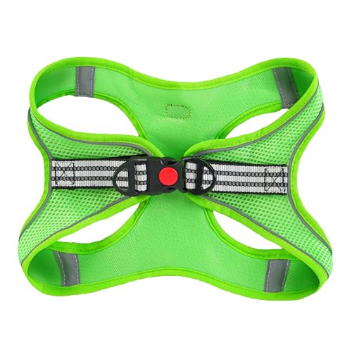 ROYPET Step-in Air Dog Harness, All Weather Mesh Step in Vest Harness for Small and Medidum Dogs and Cats, Adjustable Soft Padded Dog Vest with Easy Control Handle for Dogs Pets (Green, XXS) - color: Green, size: XXS