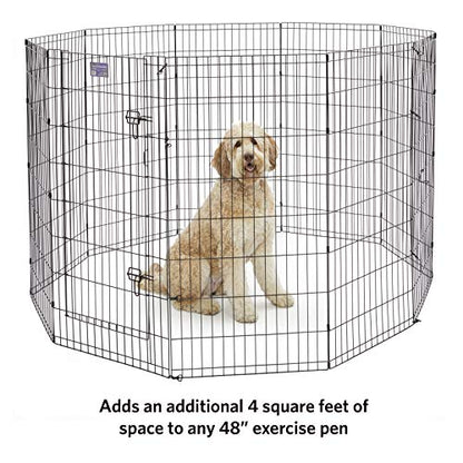 MidWest Homes for Pets Add-on Panel, 48 Inch - color: Black, size: 48H-Inch Pen Extension Panel