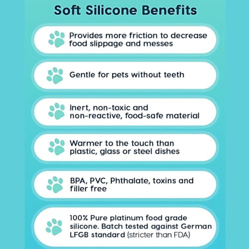 EcoLeo Whisker Friendly Cat Food Dish, Platinum Silicone, LFGB Certified Non-Toxic, CKD, Anti Whisker Fatigue, Low Profile, Shallow, Non Slip, Cat Dog Kitten Feeding Dish_White - color: White