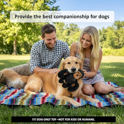 Plush Stuffed Squeaky Dog Toys, Tough Dog Toy Large Breed, Dog Chew Toys for Large Dogs,Chew Dog Toys to Keep Them Busy,11" x 11" Gorilla
