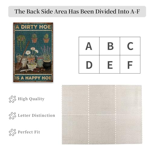 300 Pieces Jigsaw Puzzles for Adults, A Dirty Hoe is A Happy Hoe Gardening Tools Art Puzzle, Stress Relief Concentration Training Brain Teaser Puzzle 15.7x11 Inch - color: Wooden Puzzle1, size: 300 Piece pcs