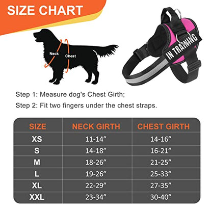 Essential Dog Harness, No Pull Pet Harness with 3 Side Rings for Leash Placement, No Choke, Reflective, Adjustable Pet Vest, Easy On-Off & Improved Control Handle, Training, Walking, Running - size: S(Neck:14-18",Chest:16-21")