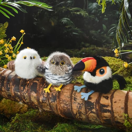 Cat Toys Flapping Bird Cuckoo, Touch Activated Interactive Cat Kicker with 3 Modes, Catnip Pouch, Type-C Rechargeable, Realistic Chirping, Self-Stop, Washable Fur Cover