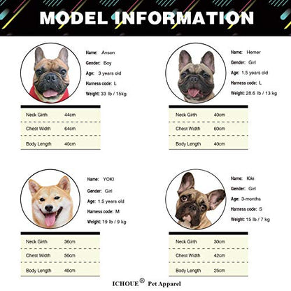 iChoue French Bulldog Harness Adjustable Padded Locked Buckle with Handle for Frenchie Pug English Boston Terrier Dogs, Shooting Stars, Small - color: A Harness Stars, size: Small ( 5 - 25 lbs )
