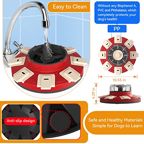 Dog Treat Puzzle Slow Feeder Toys, Dog Food Treat Dispenser/Slow Feeder/Interactive Enrichment Toys for Large/Medium/Small Dogs, Puppy Boredom Buster and Mentally Stimulating, Level 2 in 1 - color: Puzzle Toy 2 in 1 A