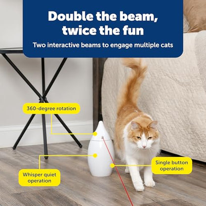 PetSafe Zoom Rotating Laser Cat Toy Includes 2 Interactive Laser Lights - style: Zoom