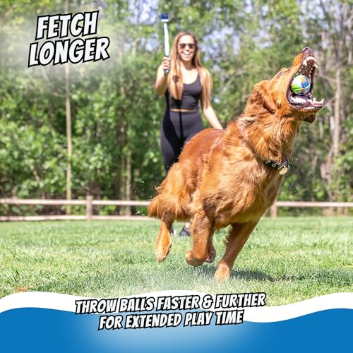 Chuckit! EcoFetch Dog Ball Launcher - 18" with Medium (2.5") Dog Fetch Ball Thrower, for Dogs 20-60 Pounds, Made in USA - style: EcoFetch