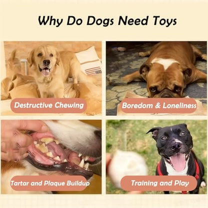 Dog Toy Balls Fetch Ball - Durable Indestructible Floating Bouncy Foam Balls, Tough Chew Toys for Medium Large Dogs Play, Fetch & Training