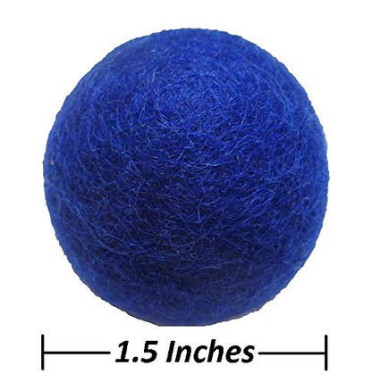 Felt Wool Ball and Mouse Toys for Cats and Kittens, Adorable Colorful Soft Quiet Fabric Balls, Without Catnip, Handmade - for Cat Lovers, 2 Mice 3 Balls