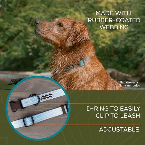 Wilderdog Waterproof Dog Collar - Repels Water & Dirt - Small 11"-15" - Saltwater - color: Saltwater, size: Small