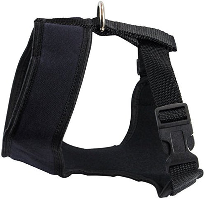Dogs My Love Soft Vest Harness for Dogs and Puppies 6 Sizes Blue (M (Neck Max: 13"; Chest Girth: 16"-21")) - size: M (Neck Max: 13"; Chest Girth: 16"-21")
