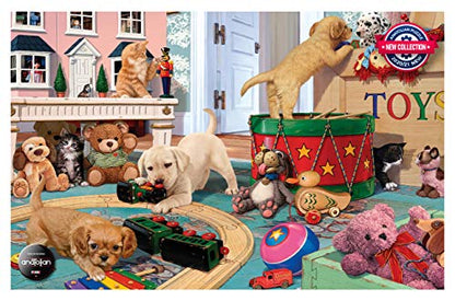 Anatolian Puzzle - Puppies Play Time, 260 Piece Jigsaw Puzzle #3334 - color: Puppies Play Time