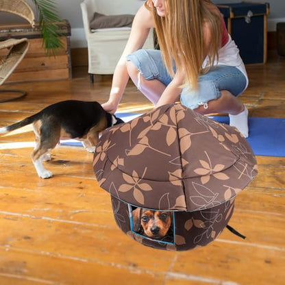 ibasenice Detachable Warm Cat House with Oxford Fabric Waterproof Pet Nest Medium Size for Outdoor and Indoor Use Removable Washable Cat Cushion Sleeping Bed