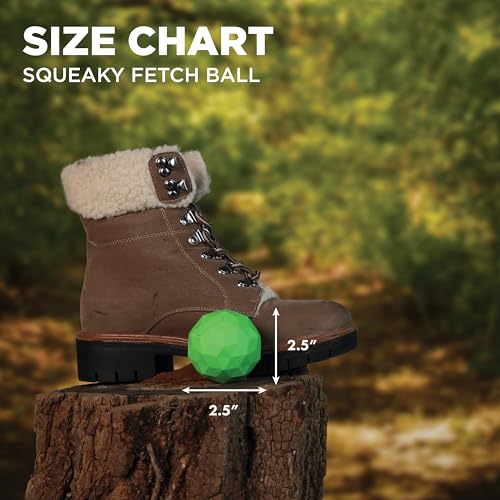 Playology HOUND2O Dog Toys | Squeaky Fetch Ball for Dogs | Bright Green Floating Outdoor Dog Ball with Squeaker