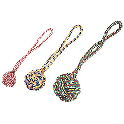 Zanies Poly/Cotton 17-Inch Monkeys Fist Knot Rope Dog Toy - size: 17 in