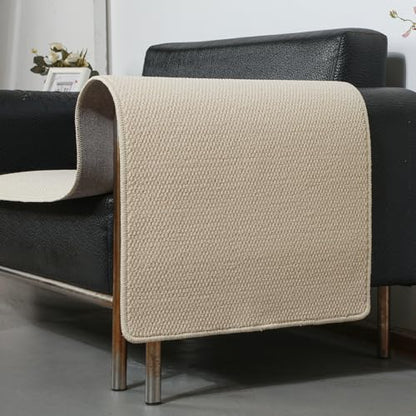SHENGOCASE 67"x 23.6" Thickened Cat Wall Climbing Carpet, Cat Wall Furniture Scratcher, Scratching Post, Couch Sofa Protector (Creamy-White) - color: Cream White