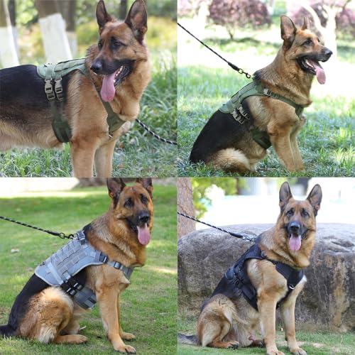 Reflective Large Dog Harness with Breathable Design Easy Wear Dog Harness for Safe and Comfortable Outdoor Experiences Large