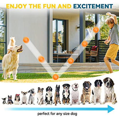 SHARLOVY 3.5” Large Dog Toys Ball, 6 Pack Squeaky oys, Durable for Aggressive Chewers, Spiky Ball for Clean Teeth and Training, Fetch Toys for Large Dogs, for Puppy Chew and Teething - size: Large Set of 6