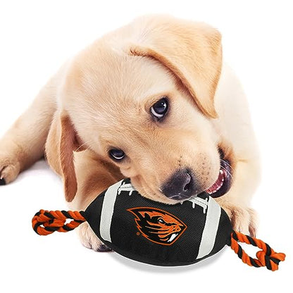 Pets First NCAA Nylon Football Dog Toy - color: Oregon State Beavers