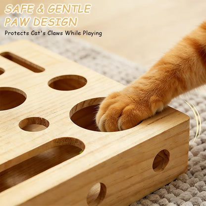 Cat Scratch Puzzle Enrichment Box, Maze Cat Scratch Puzzle Box & Sandpaper Inside, It's A Stress-Free Alternative to Trimming Your Nails