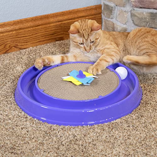 Kitty City Cat Scratchers - Cat Scratching Pad & Ball Track Scratcher - color: A) XL Scratcher